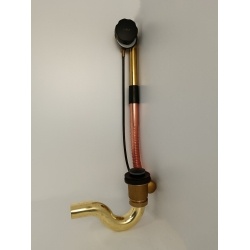 Обвязка для ванны Vieir полуавтоматическая, латунная, черный