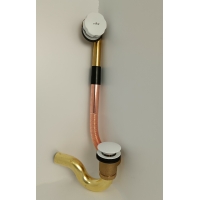 Обвязка для ванны Vieir автоматическая, латунная, белый