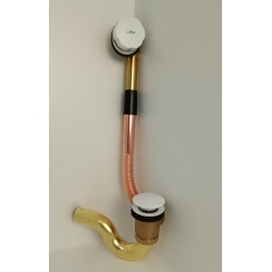 Обвязка для ванны Vieir автоматическая, латунная, белый