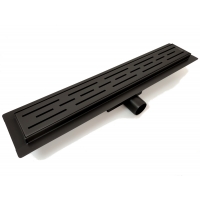 Душевой трап с сухим затвором VIEIR 600 мм, черный