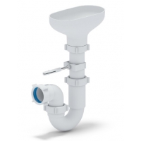 Сифон DR0100 для мойки Ани Пласт 1 1/2"х40, прямоточный с разрывом струи