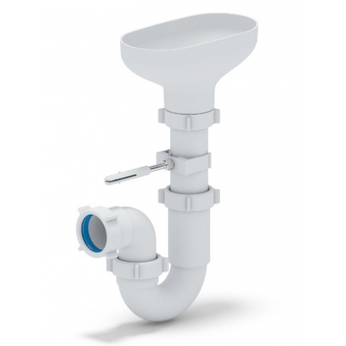 Сифон DR0100 для мойки Ани Пласт 1 1/2"х40, прямоточный с разрывом струи купить в интернет магазине Санрай73