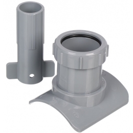 Врезка 110 х 50 РосТурПласт в канализационную трубу серая