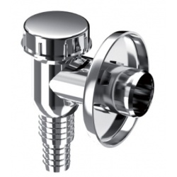 Минисифон K100H для стиральной машины Unicorn хром