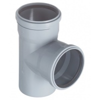 Тройник 110х110/90° канализационный Valfex