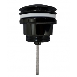 Донный клапан Azario click-clack, 1 1/4ʺ, латунь, черный