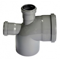 Отвод 110x50/87° канализационный фронт-вверх + фронт-тыл