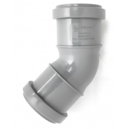Отвод 50/45° двухраструбный канализационный