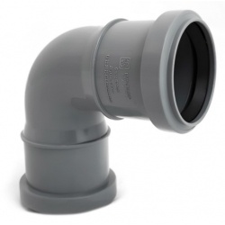 Отвод 50/87° канализационный двухраструбный