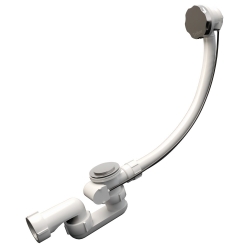 Перелив EM602TR п/а с сифоном плоский 720мм (металл)