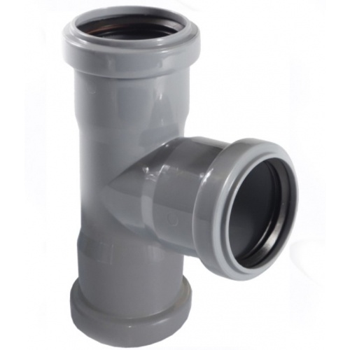 Тройник 50х50х50/87° канализационный трехраструбный купить в интернет магазине Санрай73