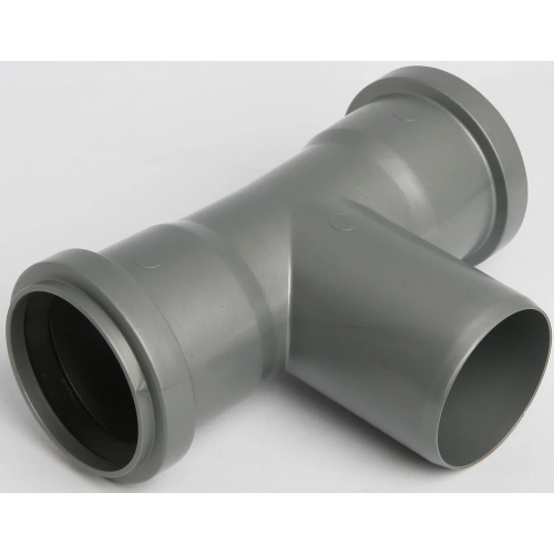 Тройник 50х50х50 угол 87° канализационный раструб х патрубок х раструб купить в интернет магазине Санрай73