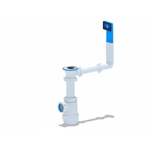 Сифон А0140 для мойки Ани с жестким переливом купить в интернет магазине Санрай73