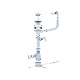 Сифон А1042S для мойки Ани с носиком