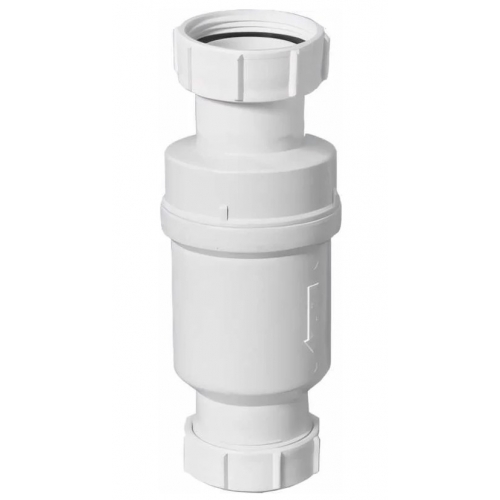 Сифон McAlpine самозакрывающийся сливной сухой клапан, вход 1 1/2", выход 40 мм компрессионный купить в интернет магазине Санрай73