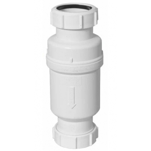 Сифон McAlpine самозакрывающийся сливной сухой клапан, вход 40мм, выход 40 мм компрессионный купить в интернет магазине Санрай73