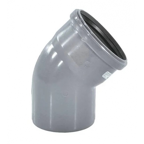 Отвод 50/45° канализационный Valfex купить в интернет магазине Санрай73