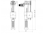 Заливной клапан Ани WC5010 боковой подвод