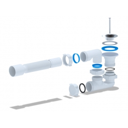 Сифон Е215 для душевого поддона Ани