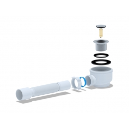 Сифон Е415CL для душевого поддона Ани click-clack