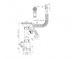 Сифон A1042SA15 для мойки Ани с носиком