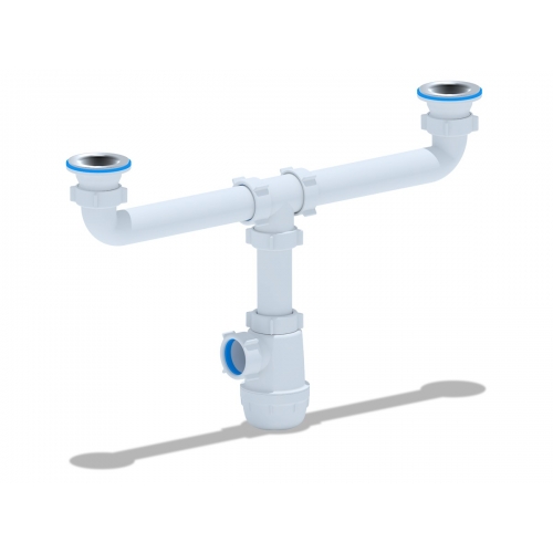 Сифон A3000 для мойки двойной Ани ГРОТ купить в интернет магазине Санрай73