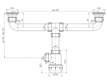 Сифон A3000 для мойки двойной Ани ГРОТ