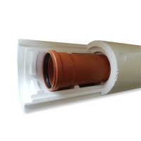 Трубная теплоизоляция Пенощит ППС 110*50мм (1метр) формированная