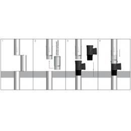 Тройник 110х110 угол 87° канализационный восстановитель раструба