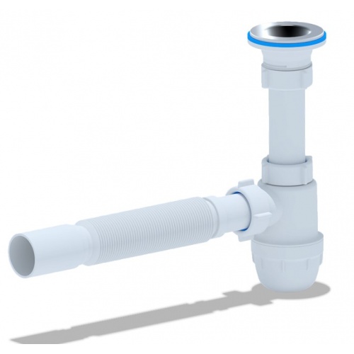 Сифон BM1010 для умывальника 1 1/4*32 Ани Юнг с гофротрубой 32*40 мм купить в интернет магазине Санрай73