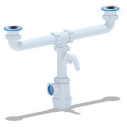 Сифон А3500 для мойки двойной АНИ Грот с носиком