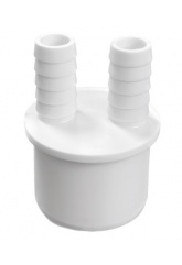 Адаптер 40 на 2 отвода (14+14) для подключения слива бытовой техники Супримпласт