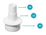Адаптер 40 на 1 отвод для подключения слива бытовой техники (20*23)
