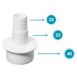 Адаптер 40 на 1 отвод для подключения слива бытовой техники (20*23)