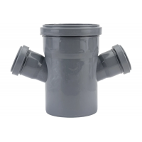 Крестовина 110x50x50/67,5° одноплоскостная канализационная Политэк