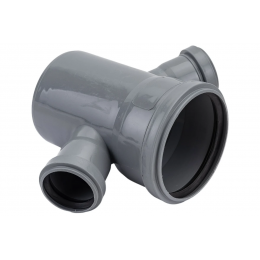 Крестовина 110x50x50/67,5° одноплоскостная канализационная Политэк