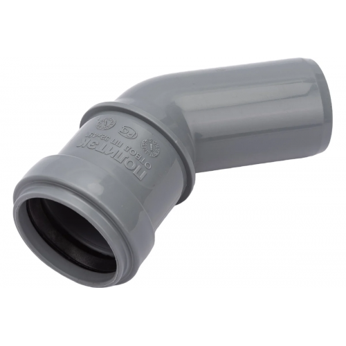 Отвод 32/45° канализационный Политэк купить в интернет магазине Санрай73