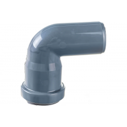 Отвод 40/87,5° канализационный Политэк