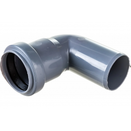 Отвод 40/87,5° канализационный Политэк