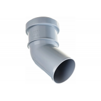 Отвод 50/45° канализационный Политэк