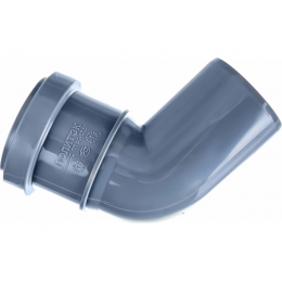 Отвод 50/67° канализационный Политэк