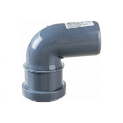 Отвод 50/87,5° канализационный Политэк