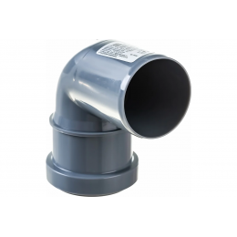 Отвод 50/87,5° канализационный Политэк