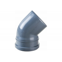 Отвод 110/45° канализационный Политэк