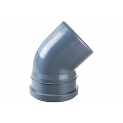 Отвод 110/45° канализационный Политэк