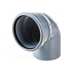 Отвод 110/87,5° канализационный Политэк