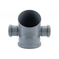 Отвод 110x50/45° левый+правый канализационный Политэк
