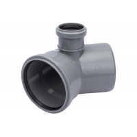 Отвод 110x50/45° правый канализационный Политэк