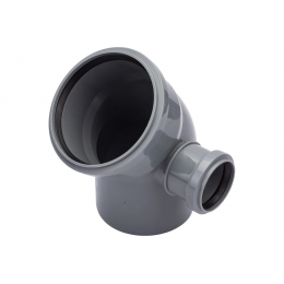 Отвод 110x50/45° правый канализационный Политэк