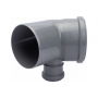Отвод 110x50/45° правый канализационный Политэк
